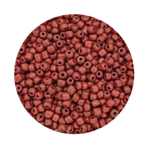 Pacote 100G Conta De Missanga Leitosa Marrom