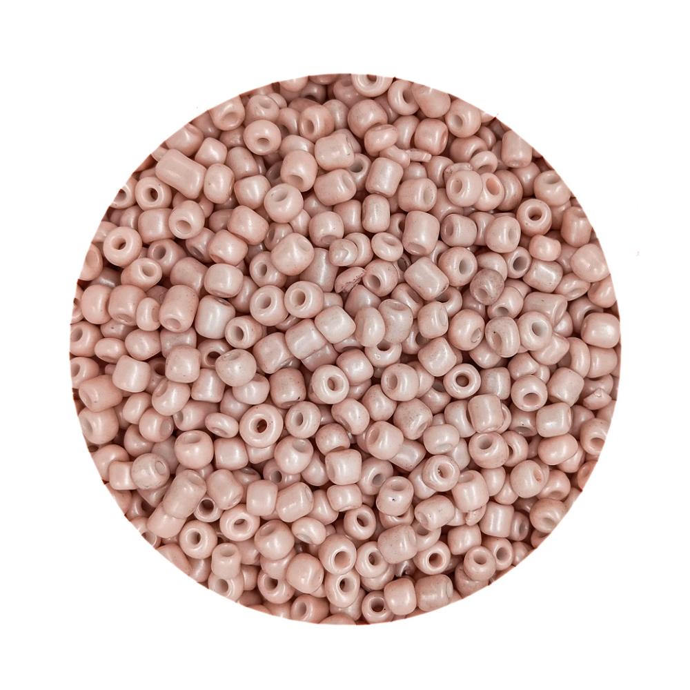 Pacote 100G Conta De Missanga Leitosa Rosa Claro