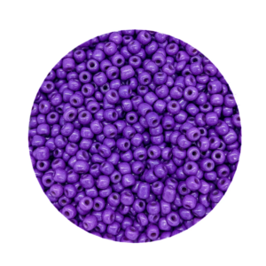 Pacote 100G Conta De Missanga Leitosa Roxo