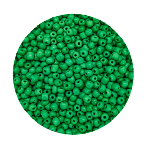 Pacote 100G Conta De Missanga Leitosa Verde