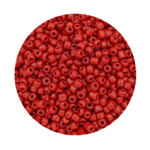 Pacote 100G Conta De Missanga Leitosa Vermelho Escuro