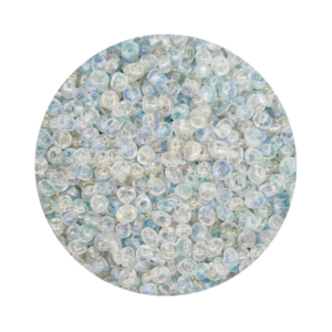 Pacote 100G Conta De Missanga Transparente Furta Cor