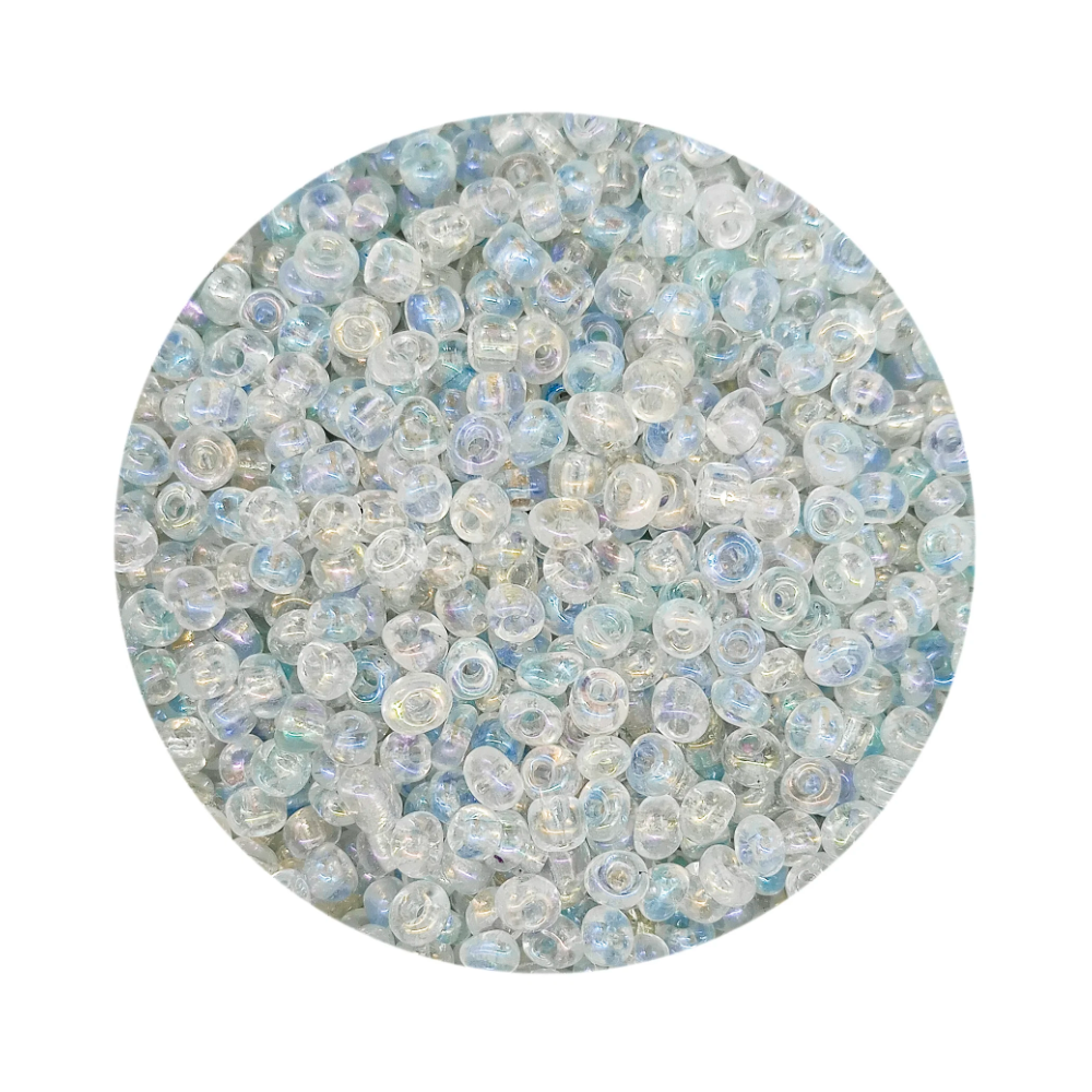 Pacote 100G Conta De Missanga Transparente Furta Cor