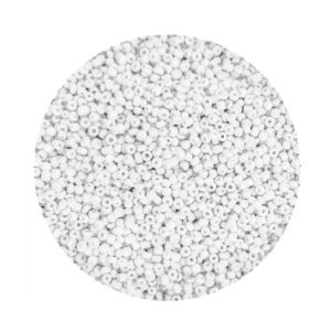 Pacote 100G Conta De Missanguinha Leitosa Branco