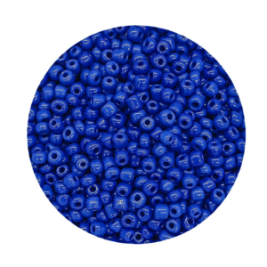 Pacote 500G Conta De Missanga Leitosa Azul Marinho