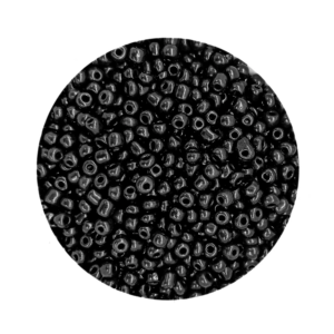 Pacote 500G Conta De Missanga Leitosa Preto