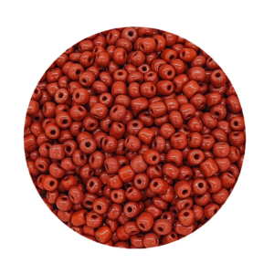 Pacote 500G Conta De Missanga Leitosa Terracota