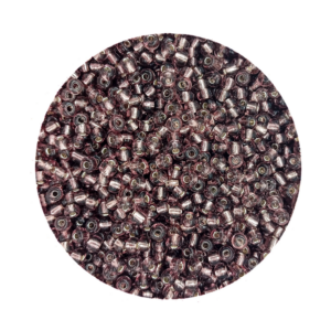 Pacote 500G Conta De Missanga Transparente Roxo