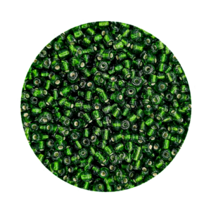 Pacote 500G Conta De Missanga Transparente Verde