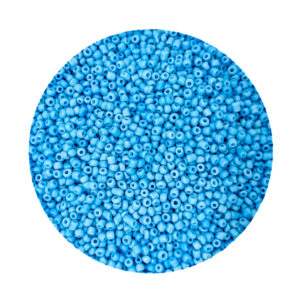 Pacote 500G Conta De Missanguinha Leitosa Azul