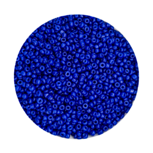 Pacote 500G Conta De Missanguinha Leitosa Azul Marinho