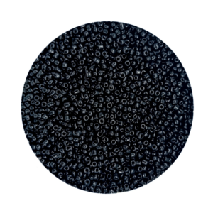 Pacote 500G Conta De Missanguinha Leitosa Preto