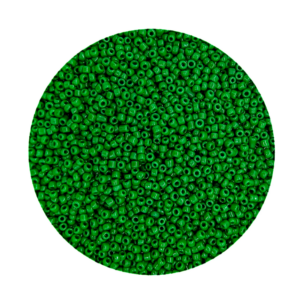 Pacote 500G Conta De Missanga Leitosa Verde