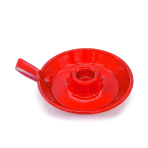 Suporte p/ Vela Palito Castiçal Em Alumínio Vermelho Porta Vela C/ Alça
