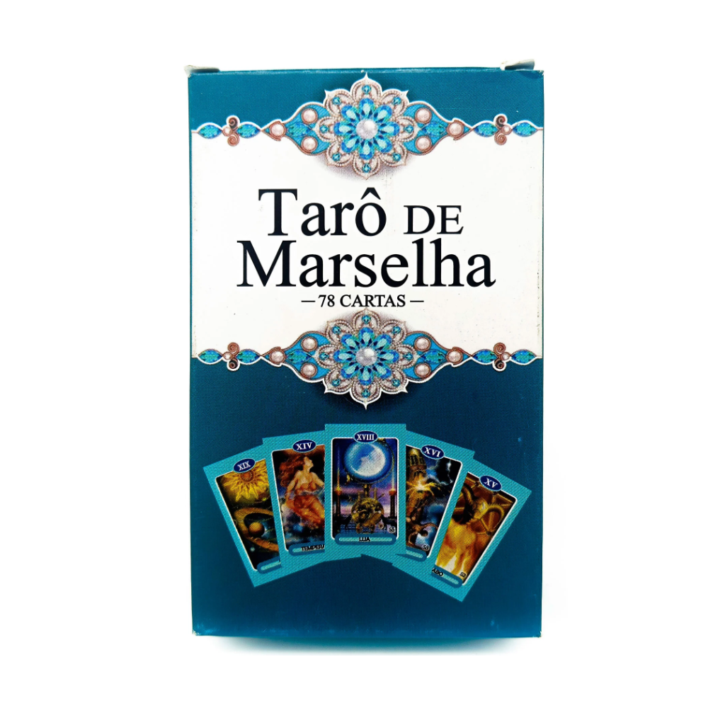 Tarot Baralho De Marselha Com 78 Cartas + Manual
