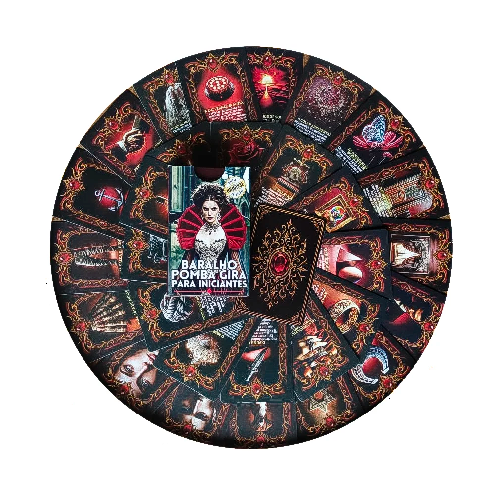 Tarot Baralho Pomba Gira P/ Iniciantes 36 Cartas Explicativas - Imagem 2