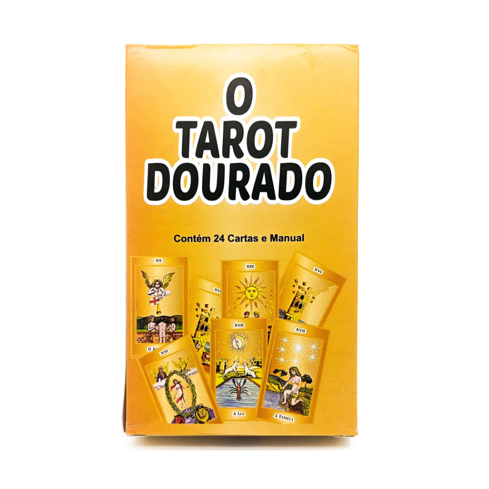 Tarot Dourado Com 24 Cartas + Manual