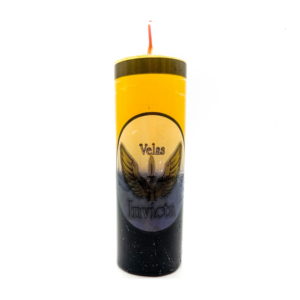Vela De 7 Dias 44Mm Parafina Amarela/Preta Unidade Invicta