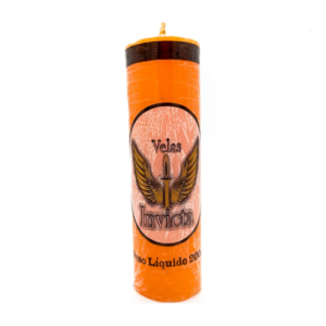 Vela De 7 Dias 44Mm Parafina Laranja Unidade Invicta