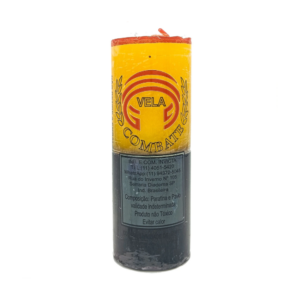 Vela De 7 Dias 50Mm Parafina Amarela/Preta Unidade Combate