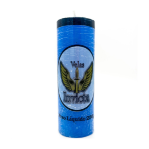 Vela De 7 Dias 50Mm Parafina Azul Unidade Invicta
