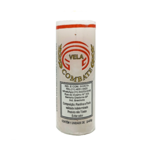 Vela De 7 Dias 50Mm Parafina Branca Unidade Combate