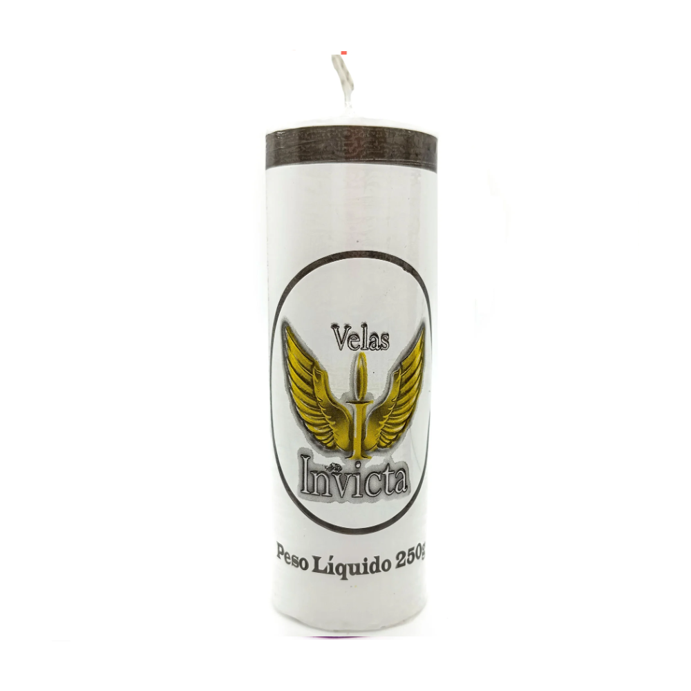 Vela De 7 Dias 50Mm Parafina Branca Unidade Invicta