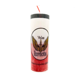 Vela De 7 Dias 50Mm Parafina Branca/Vermelha Unidade Invicta