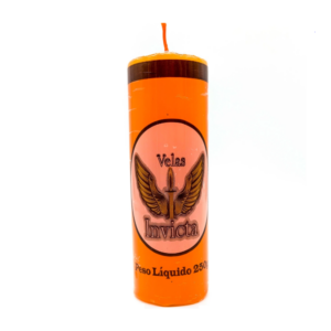 Vela De 7 Dias 50Mm Parafina Laranja Unidade Invicta