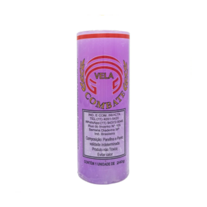 Vela De 7 Dias 50Mm Parafina Lilás Unidade Combate