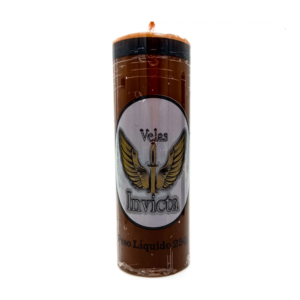 Vela De 7 Dias 50Mm Parafina Marrom Unidade Invicta