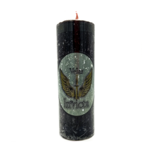 Vela De 7 Dias 50Mm Parafina Preta Unidade Combate