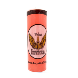 Vela De 7 Dias 50Mm Parafina Rosa Unidade Invicta
