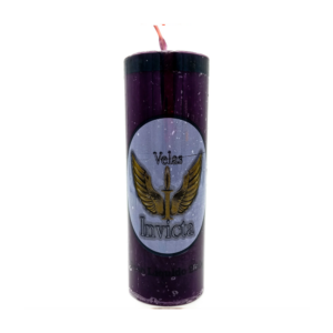 Vela De 7 Dias 50Mm Parafina Roxa Unidade Invicta