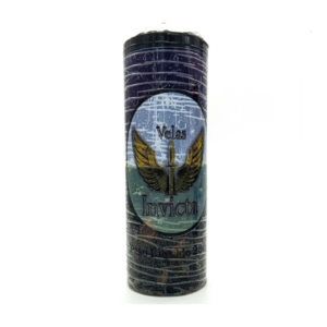 Vela De 7 Dias 50Mm Parafina Roxa/Preta Unidade Invicta