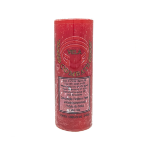 Vela De 7 Dias 50Mm Parafina Vermelha Unidade Combate