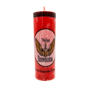Vela De 7 Dias 50Mm Parafina Vermelha Unidade Invicta