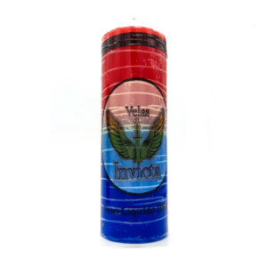 Vela De 7 Dias 50Mm Parafina Vermelho/Marinho Unidade Invicta