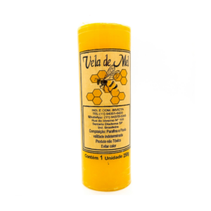 Vela De 7 Dias 55Mm Aromatizada Mel Parafina Amarela Unidade Invicta