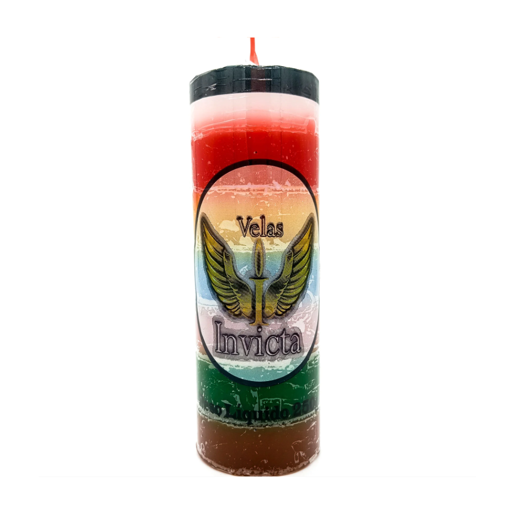 Vela De 7 Dias 7 Linhas 55Mm Parafina Unidade Invicta