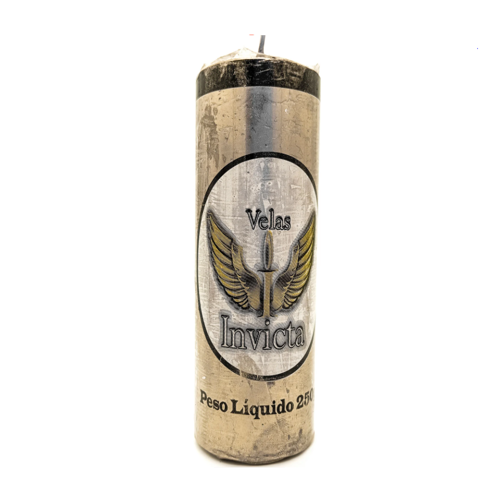 Vela De 7 Dias Dourada 55Mm Parafina Unidade Invicta