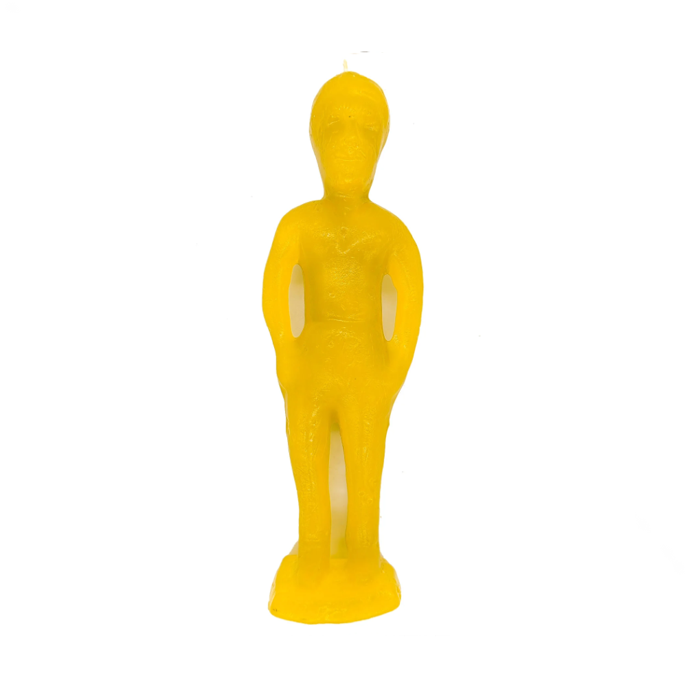 Vela De Magia Boneco Homem Amarelo