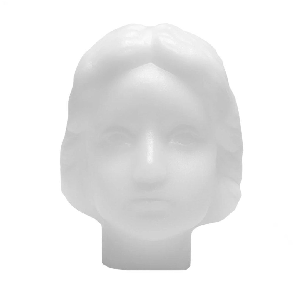 Vela De Magia Cabeça Feminina Branco