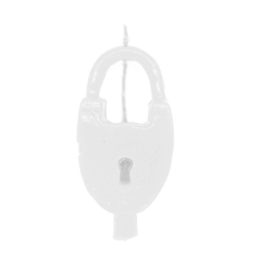 Vela De Magia Cadeado Branco