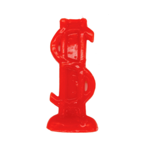 Vela De Magia Cifrão $ Dinheiro Vermelho