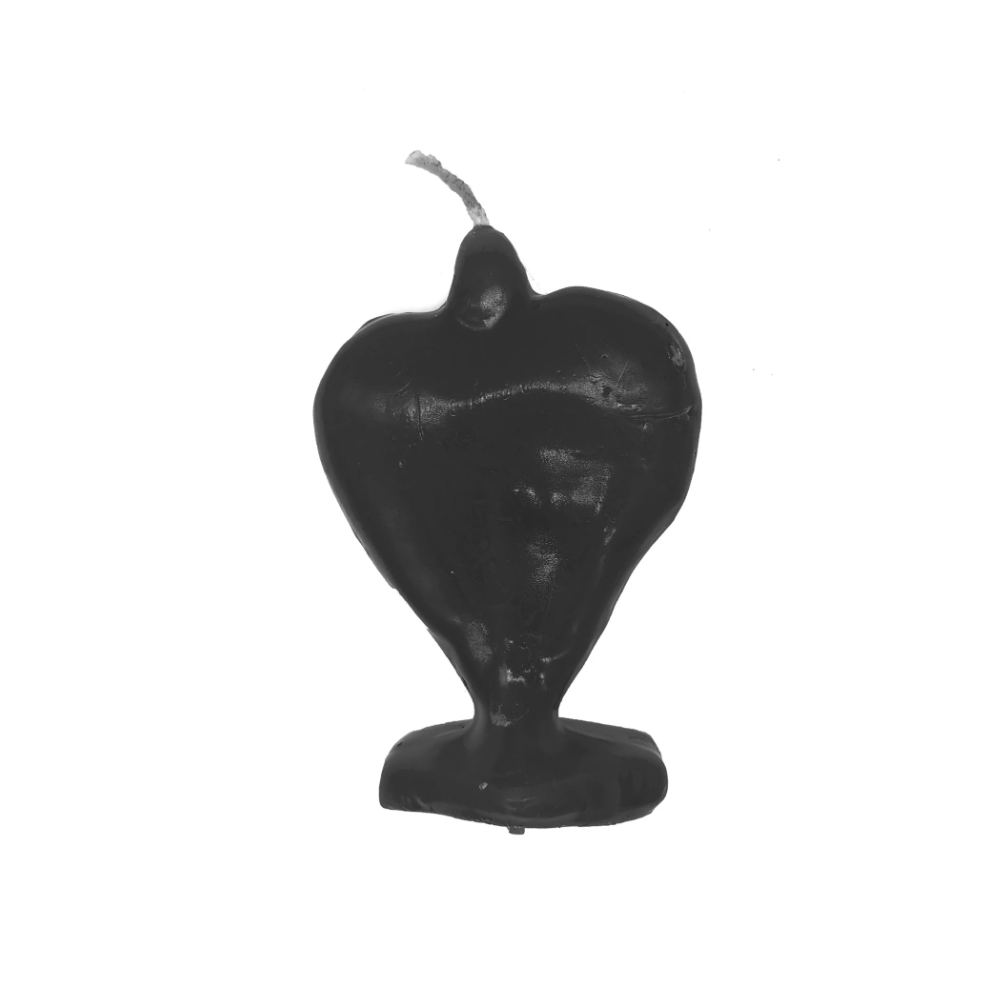 Vela De Magia Coração Preto