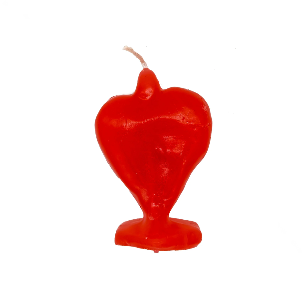 Vela De Magia Coração Vermelho