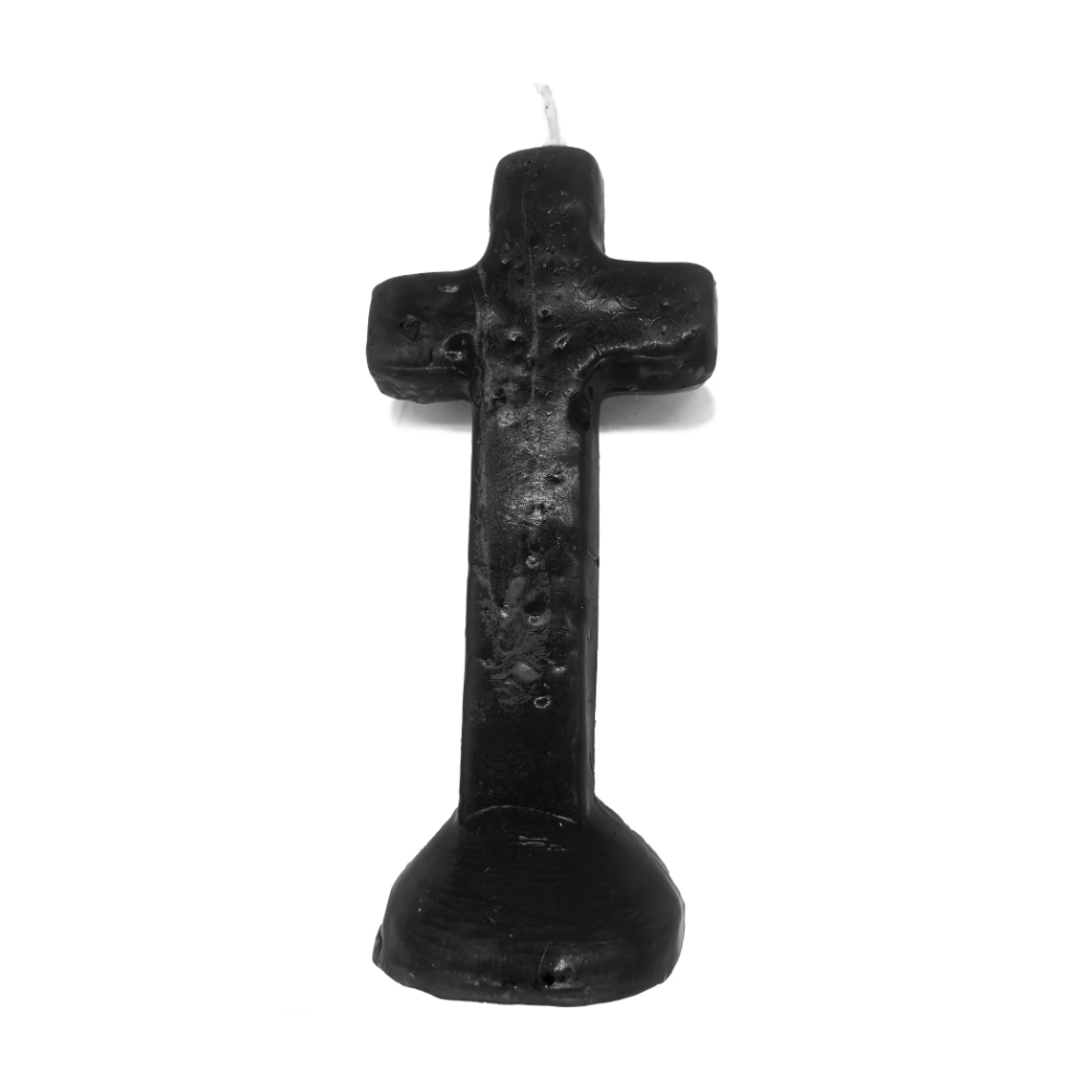 Vela De Magia Cruz Preto