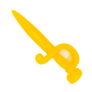Vela De Magia Espada Adaga Amarelo