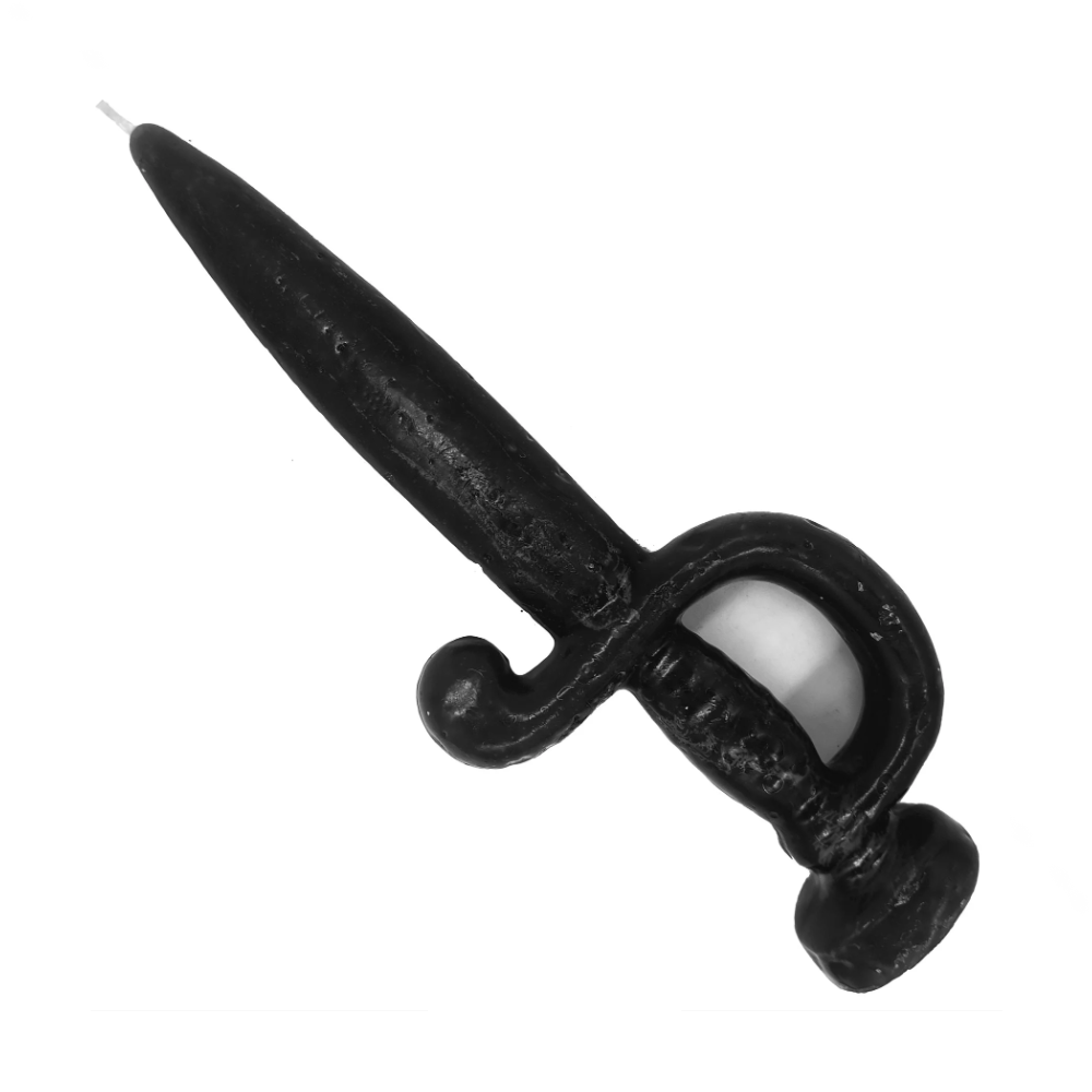Vela De Magia Espada Adaga Preto